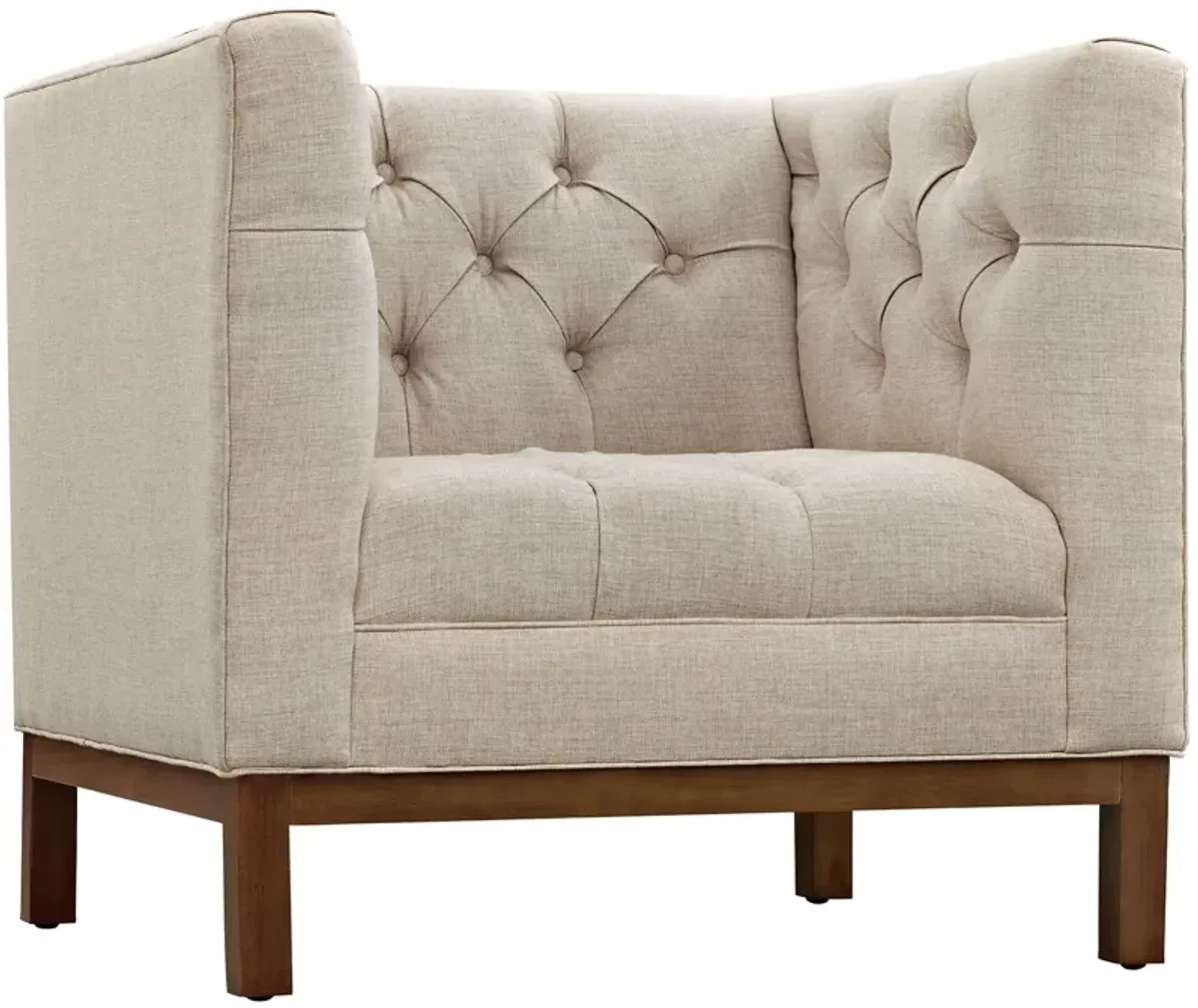 Panache Upholstered Fabric Armchair by Modway Gray