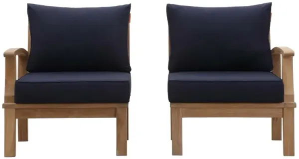 Marina 2 Piece Outdoor Patio Teak Set by Modway