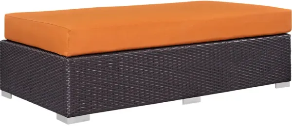 Convene Outdoor Patio Fabric Rectangle Ottoman by Modway