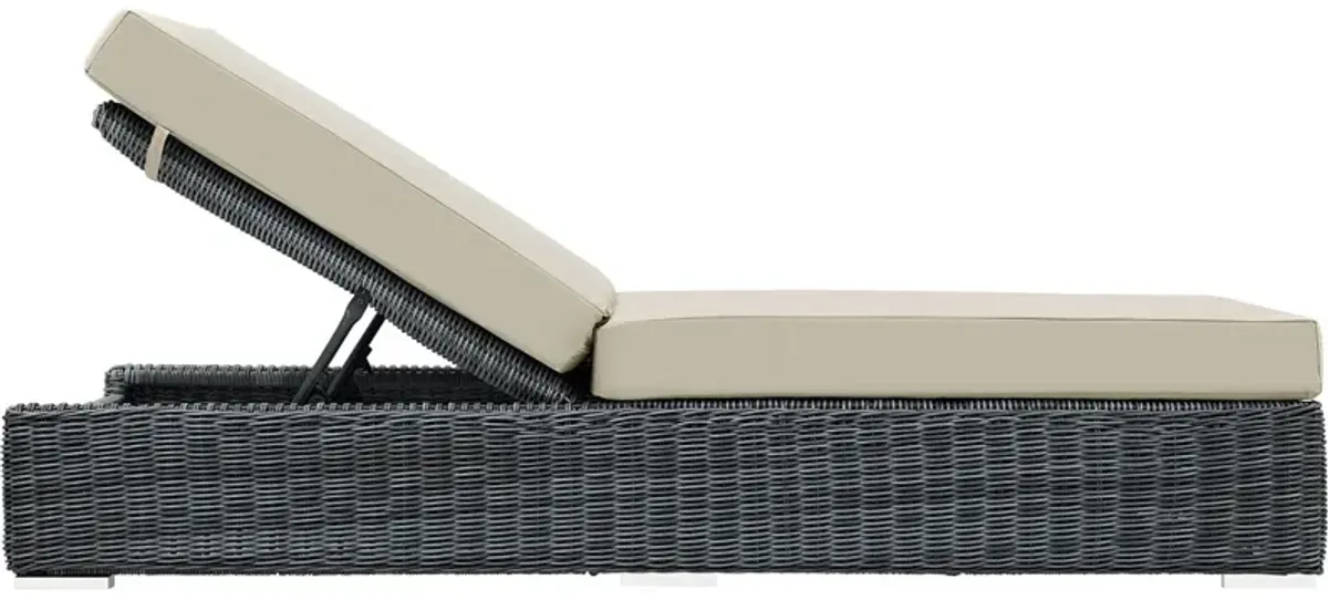 Summon Outdoor Patio Sunbrella® Chaise Lounge by Modway