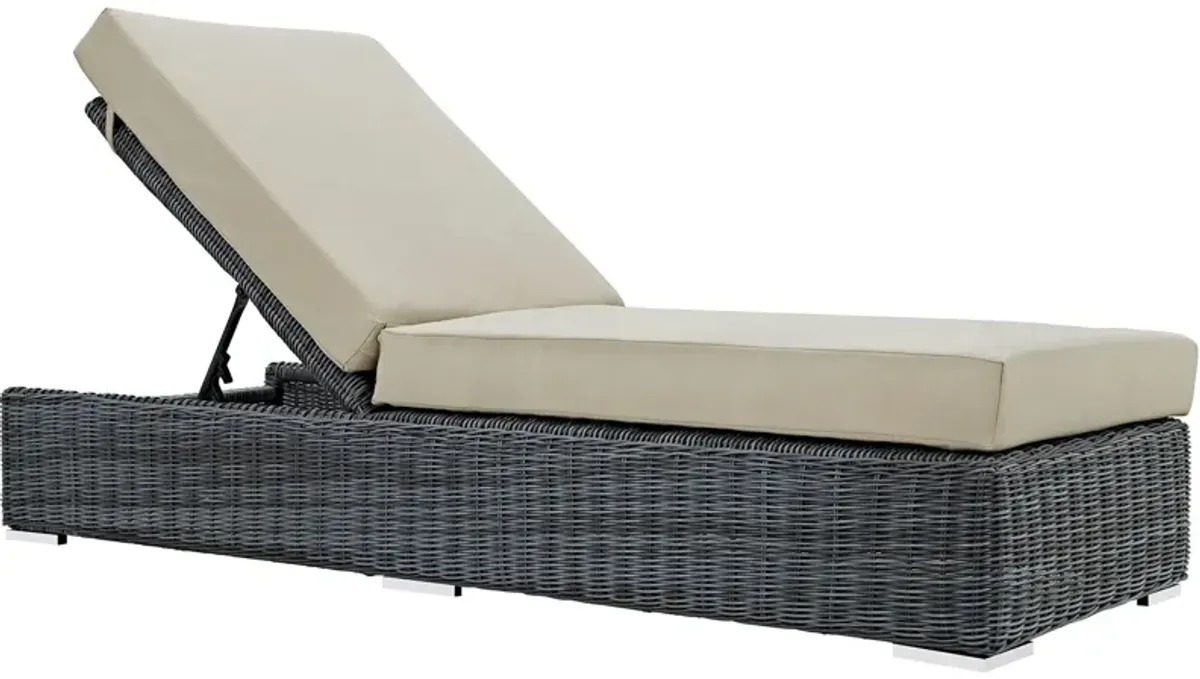 Summon Outdoor Patio Sunbrella® Chaise Lounge by Modway