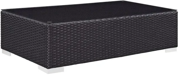 Convene Outdoor Patio Coffee Table by Modway Espresso