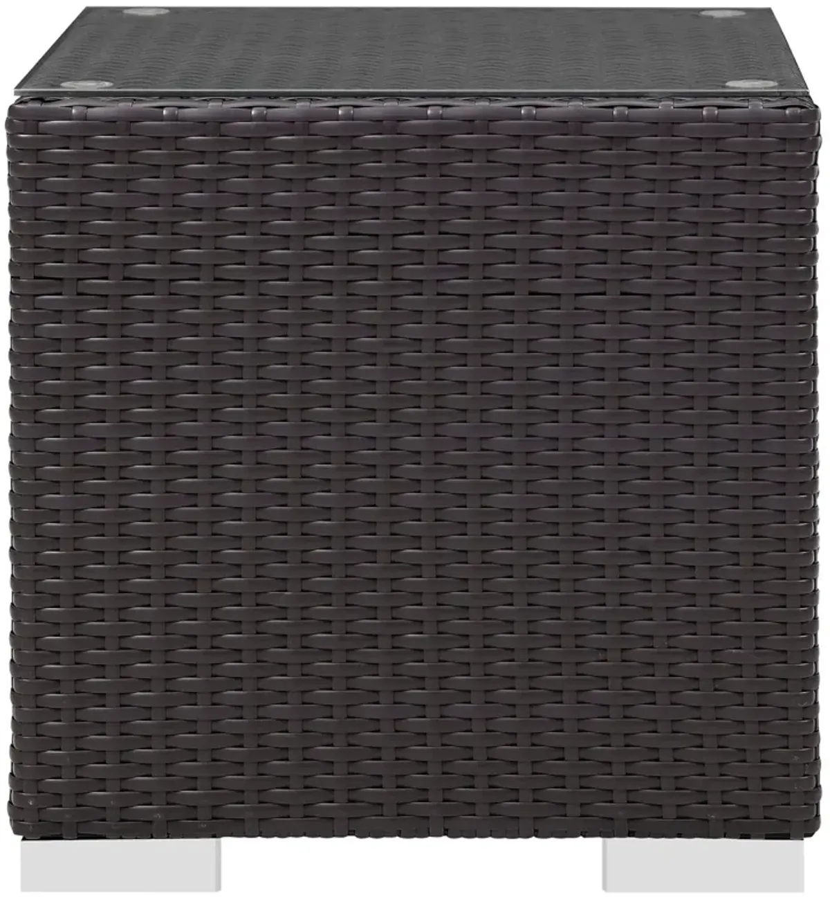 Convene Outdoor Patio Side Table by Modway Espresso