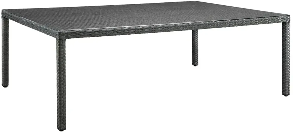Sojourn 90" Outdoor Patio Dining Table by Modway Chocolate