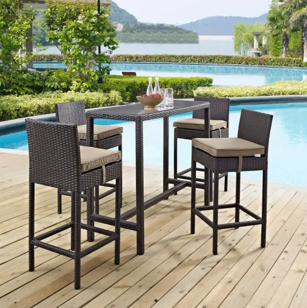 Convene 5 Piece Outdoor Patio Pub Set by Modway