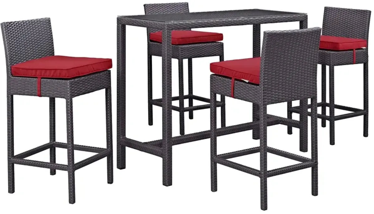 Convene 5 Piece Outdoor Patio Pub Set by Modway