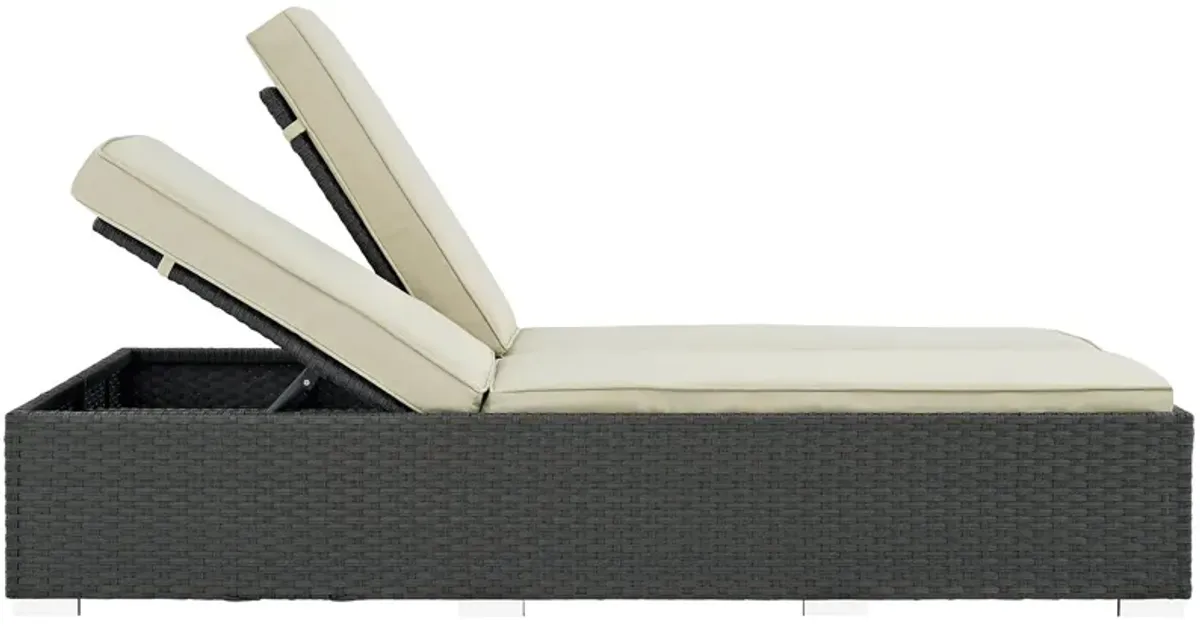 Sojourn Outdoor Patio Sunbrella® Double Chaise by Modway