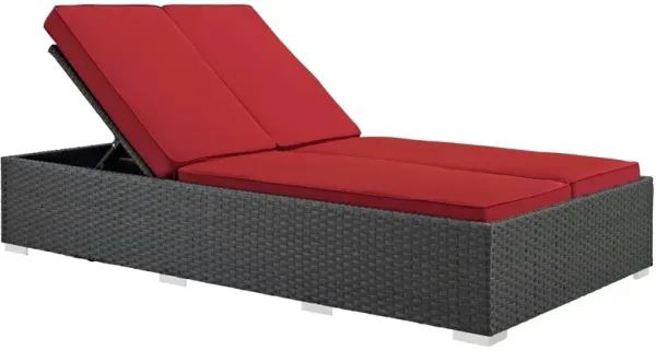 Sojourn Outdoor Patio Sunbrella® Double Chaise by Modway