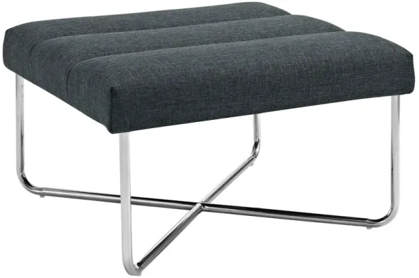 Reach Upholstered Fabric Ottoman by Modway Gray