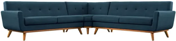 Engage L-Shaped Upholstered Fabric Sectional Sofa by Modway Azure