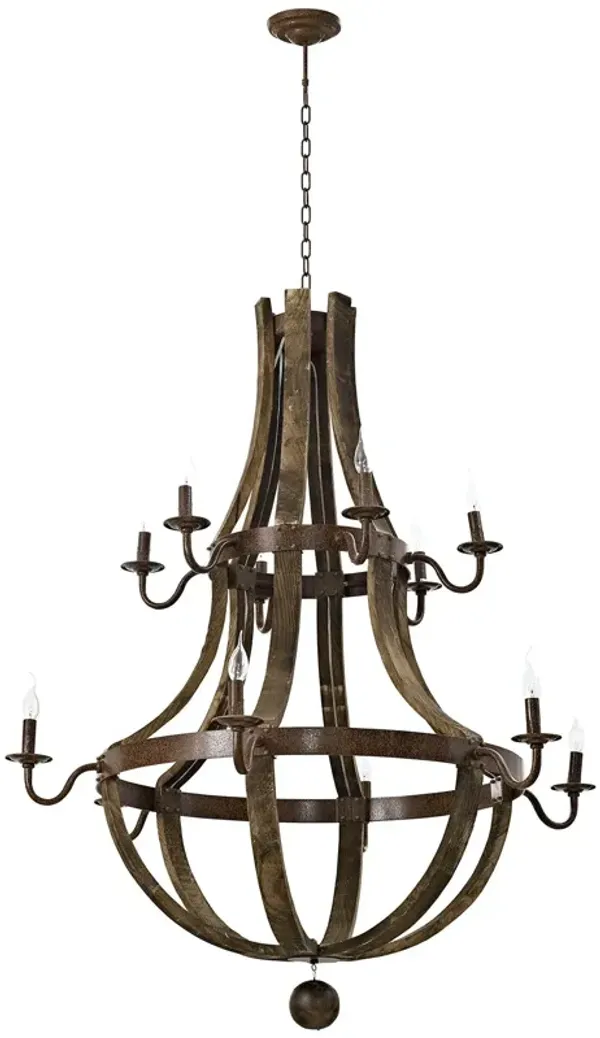 Trebuchet Chandelier by Modway Brown