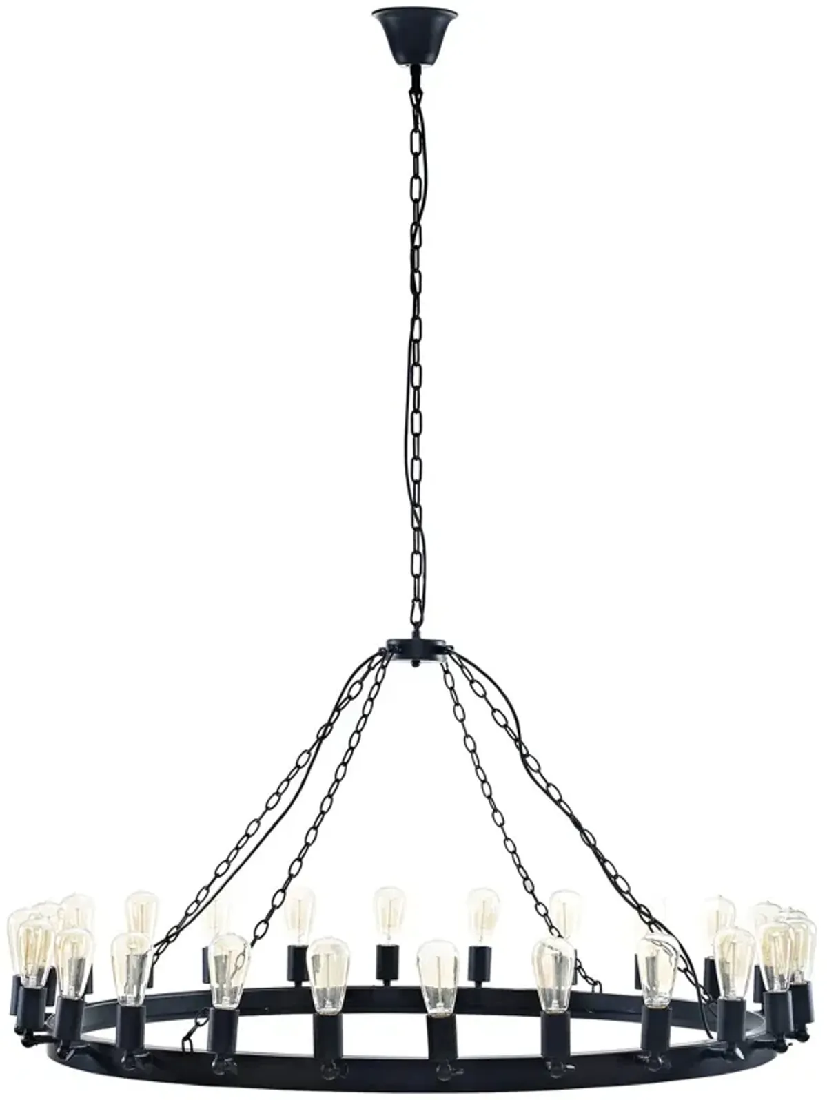 Teleport 52" Chandelier by Modway Brown