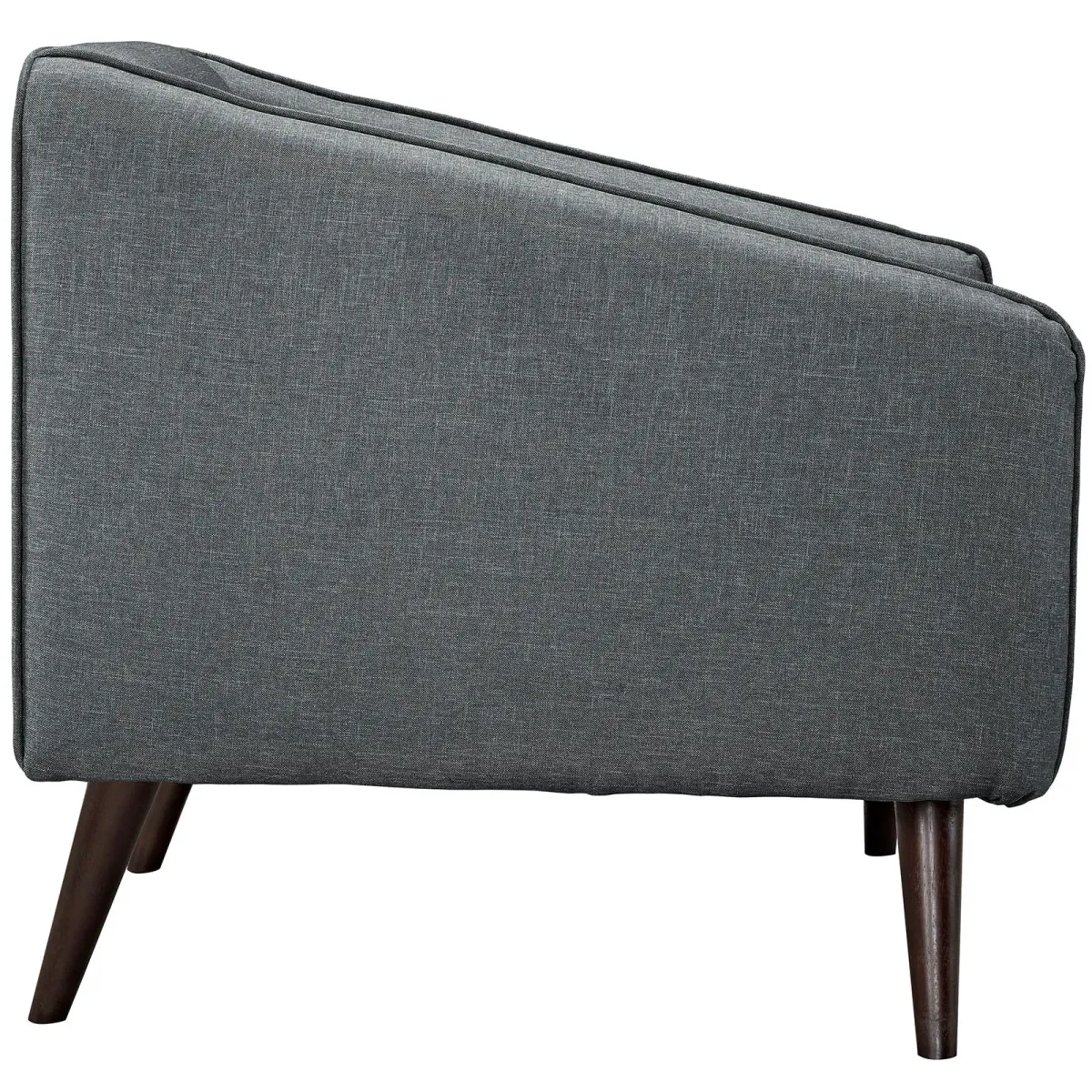 Slide Upholstered Fabric Armchair by Modway Gray