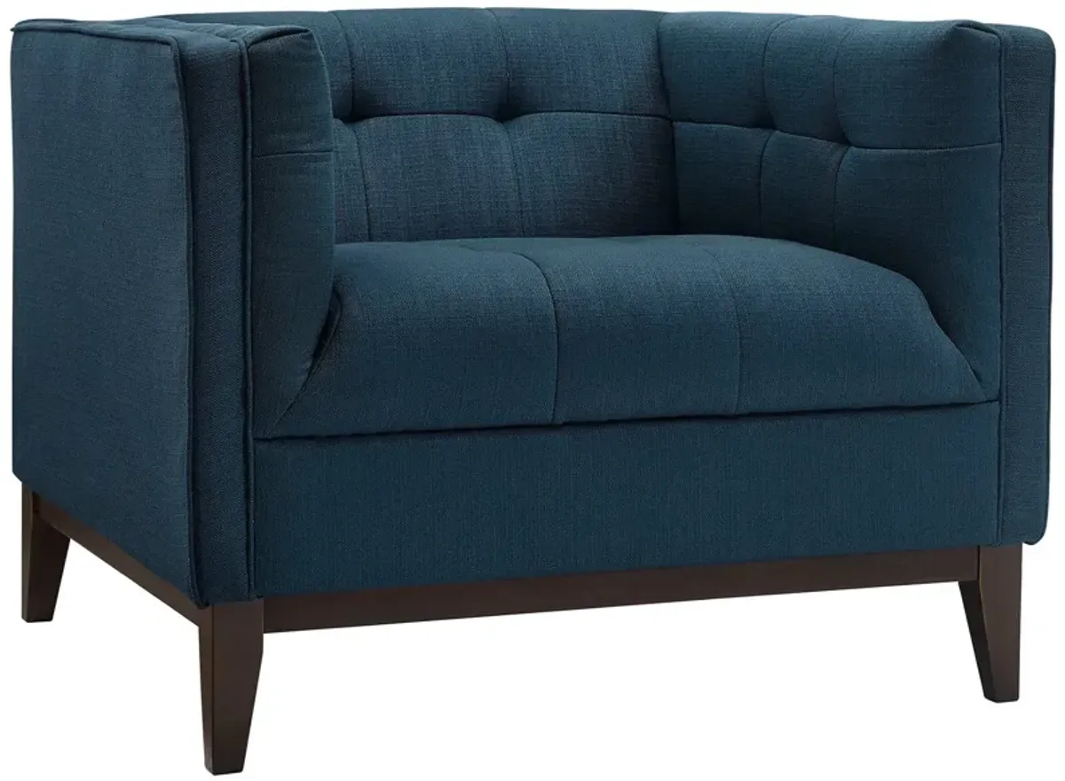 Serve Upholstered Fabric Armchair by Modway Gray