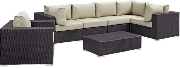 Convene 7 Piece Outdoor Patio Sectional Set by Modway
