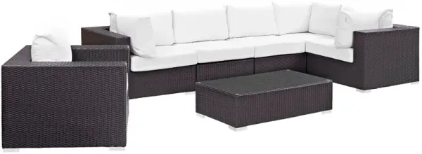 Convene 7 Piece Outdoor Patio Sectional Set by Modway