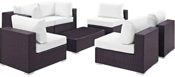 Convene 7 Piece Outdoor Patio Sectional Set by Modway