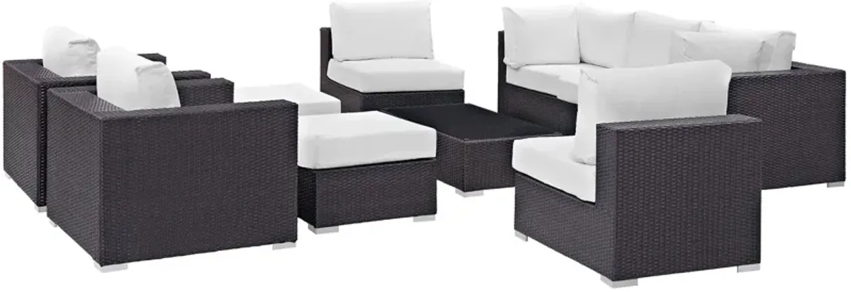 Convene 10 Piece Outdoor Patio Sectional Set by Modway