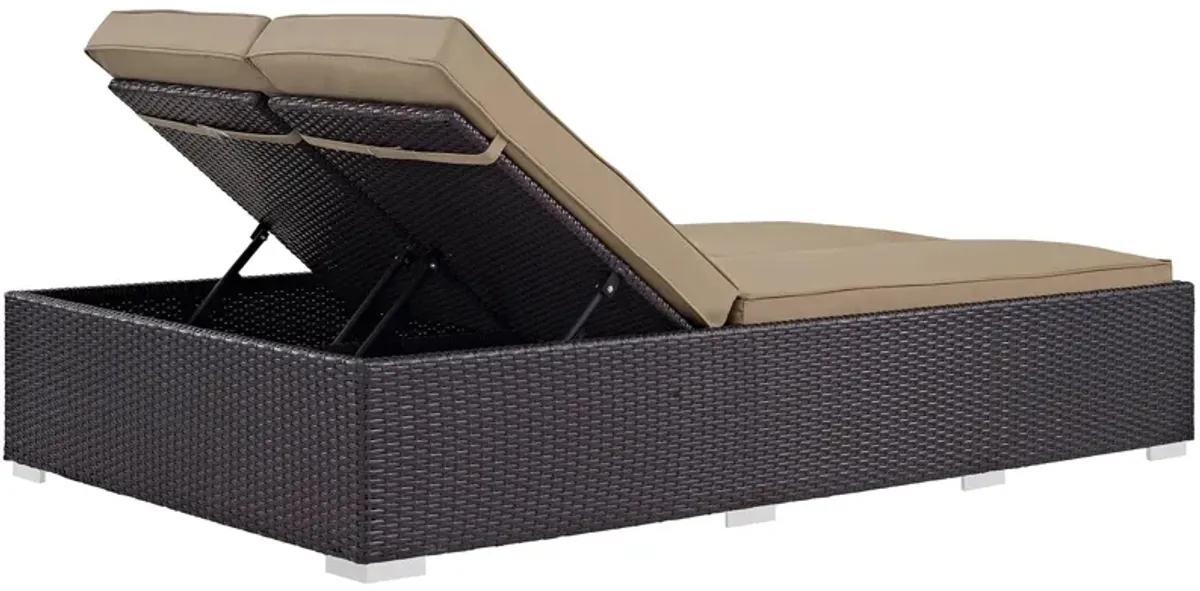 Convene Double Outdoor Patio Chaise by Modway