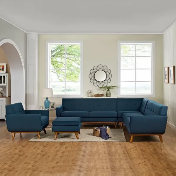 Engage 5 Piece Sectional Sofa by Modway Gray
