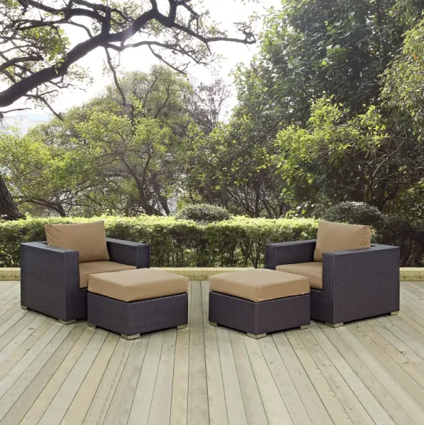 Convene 4 Piece Outdoor Patio Sectional Set by Modway