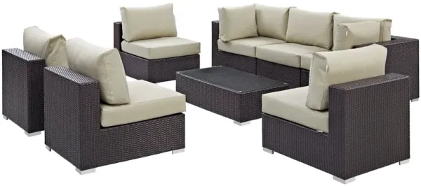 Convene 8 Piece Outdoor Patio Sectional Set by Modway