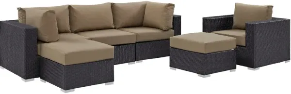 Convene 6 Piece Outdoor Patio Sectional Set by Modway