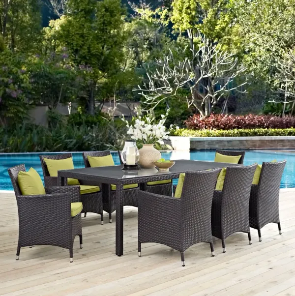 Convene 9 Piece Outdoor Patio Dining Set by Modway