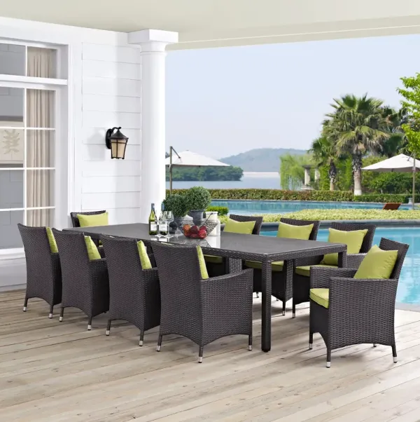 Convene 11 Piece Outdoor Patio Dining Set by Modway