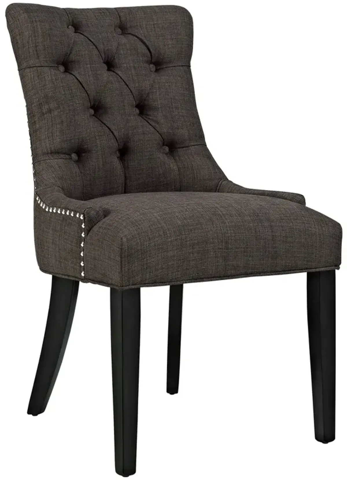 Regent Tufted Fabric Dining Chair by Modway Brown