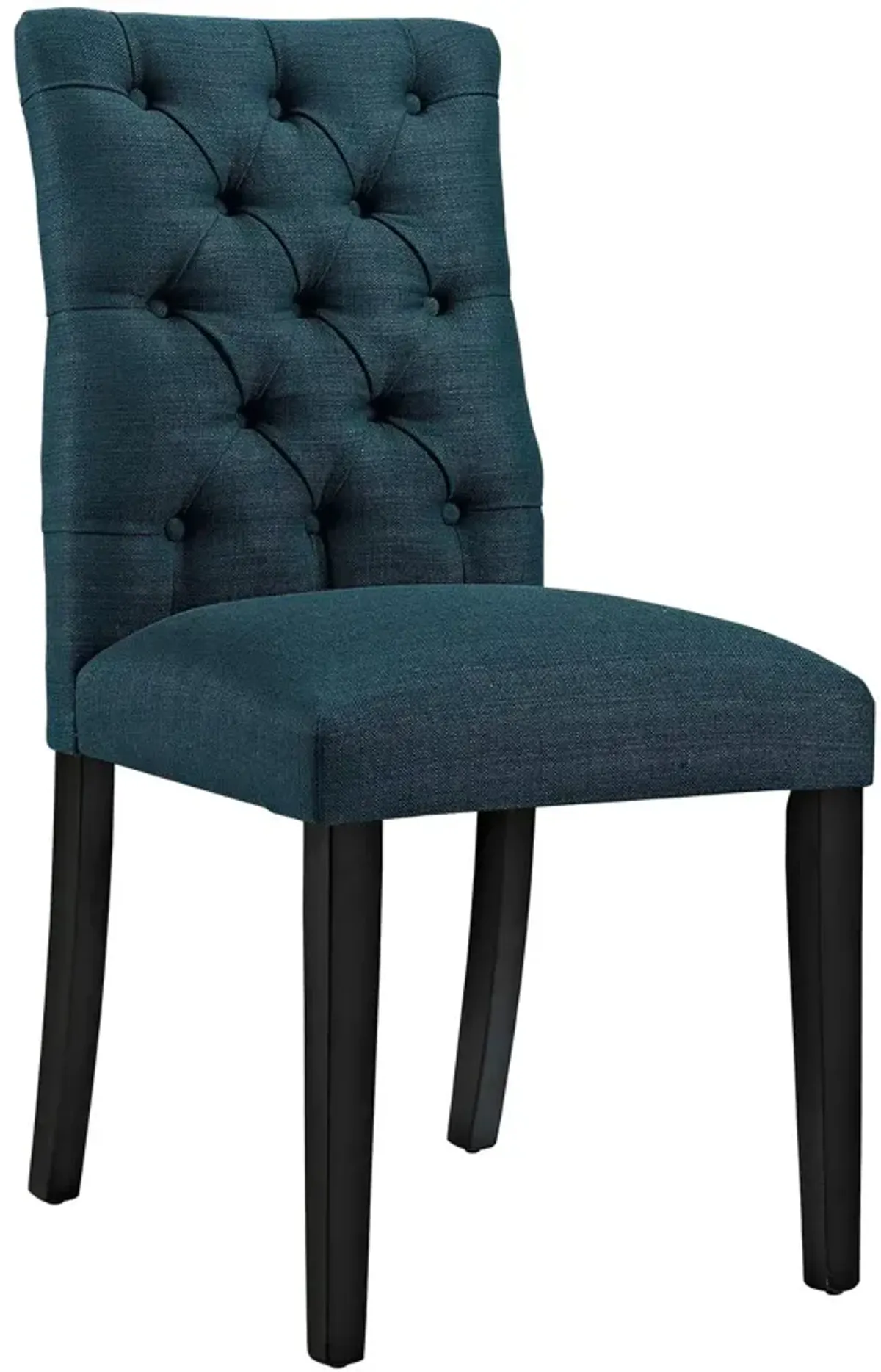 Duchess Button Tufted Fabric Dining Chair by Modway Brown