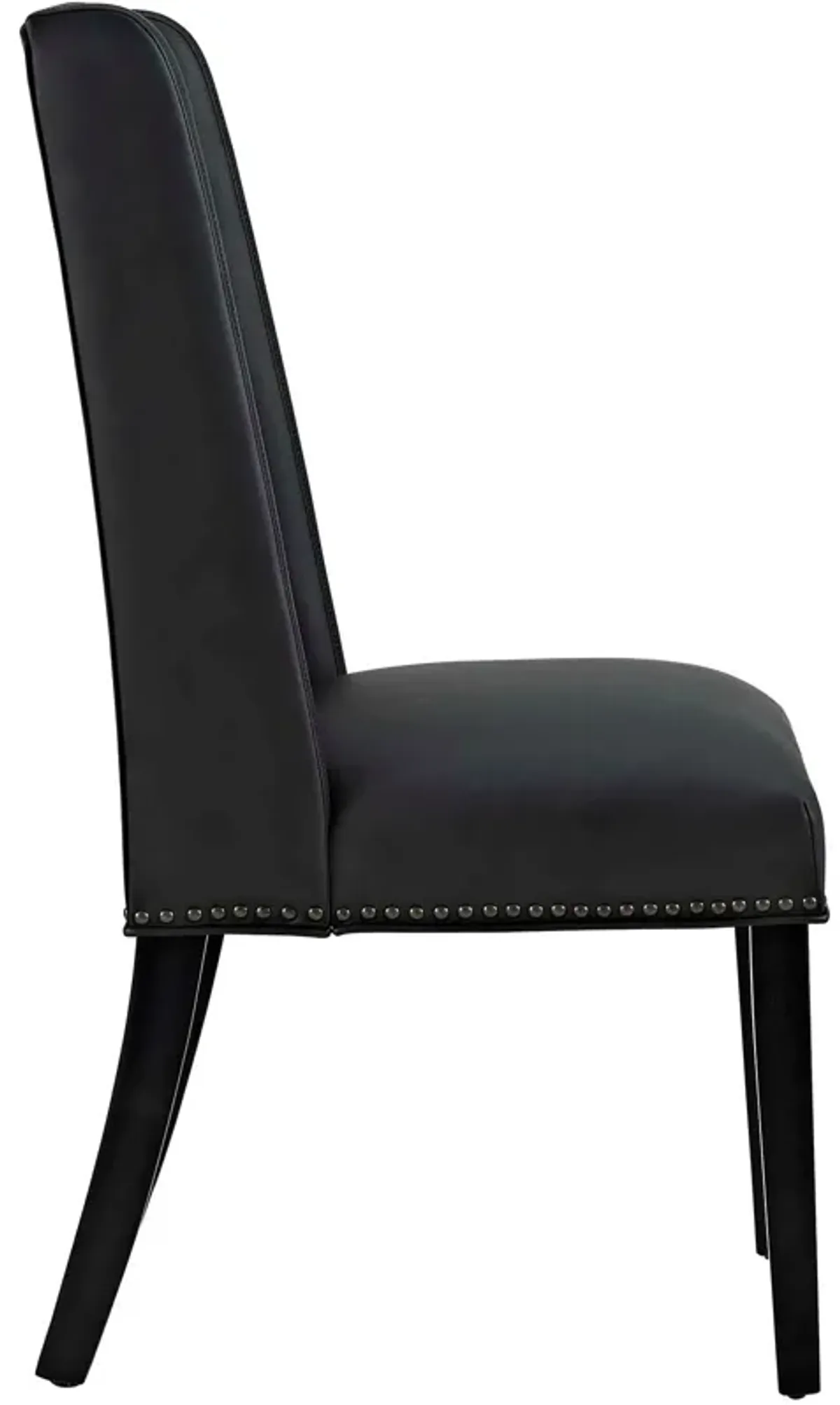Baron Vegan Leather Dining Chair by Modway Black
