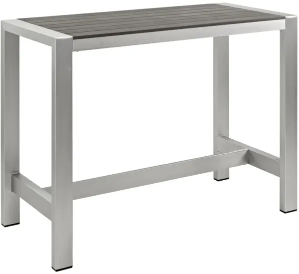 Shore Outdoor Patio Aluminum Rectangle Bar Table by Modway