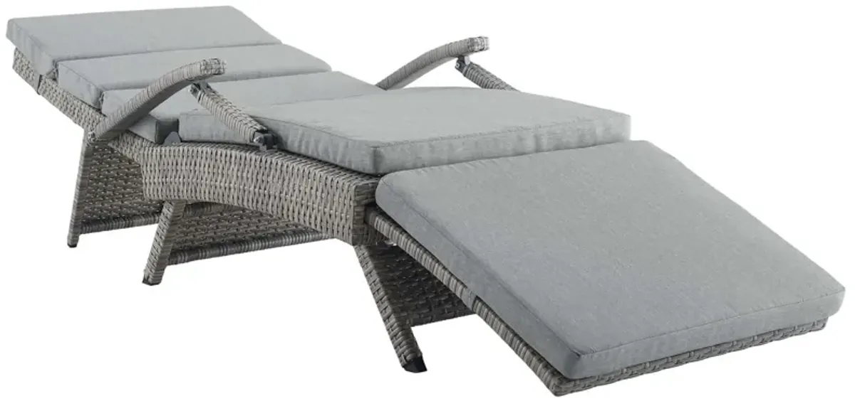 Envisage Chaise Outdoor Patio Wicker Rattan Lounge Chair by Modway