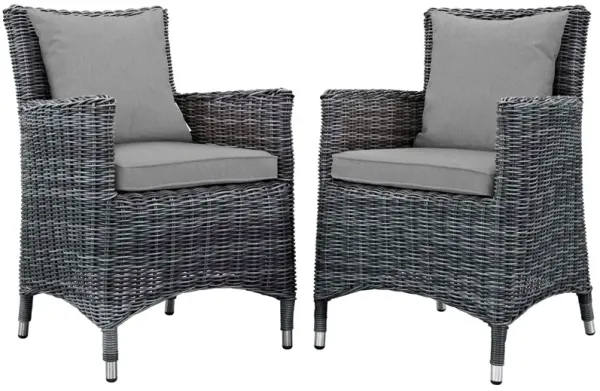 Summon 2 Piece Outdoor Patio Sunbrella® Dining Set by Modway