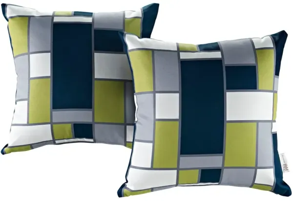 Modway Two Piece Outdoor Patio Pillow Set by Modway