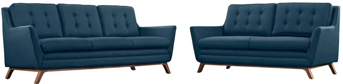 Beguile Living Room Set Upholstered Fabric Set of 2 by Modway