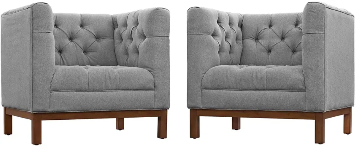 Panache Living Room Set Upholstered Fabric Set of 2 by Modway