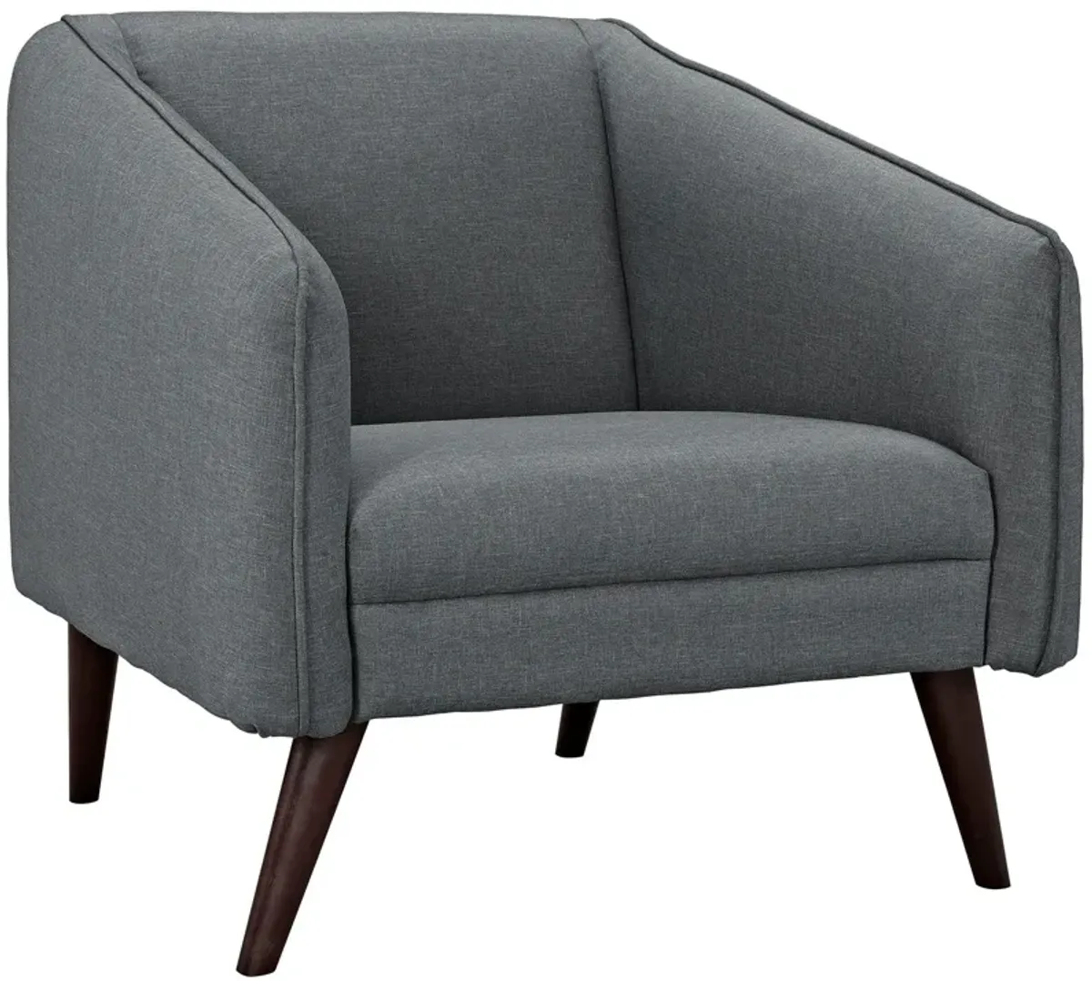 Slide Armchairs Set of 2 by Modway Gray