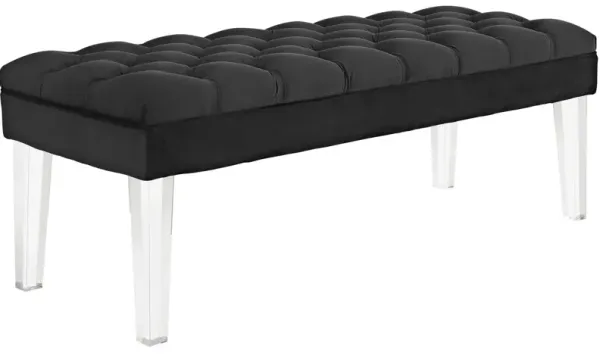 Valet Performance Velvet Bench by Modway Black