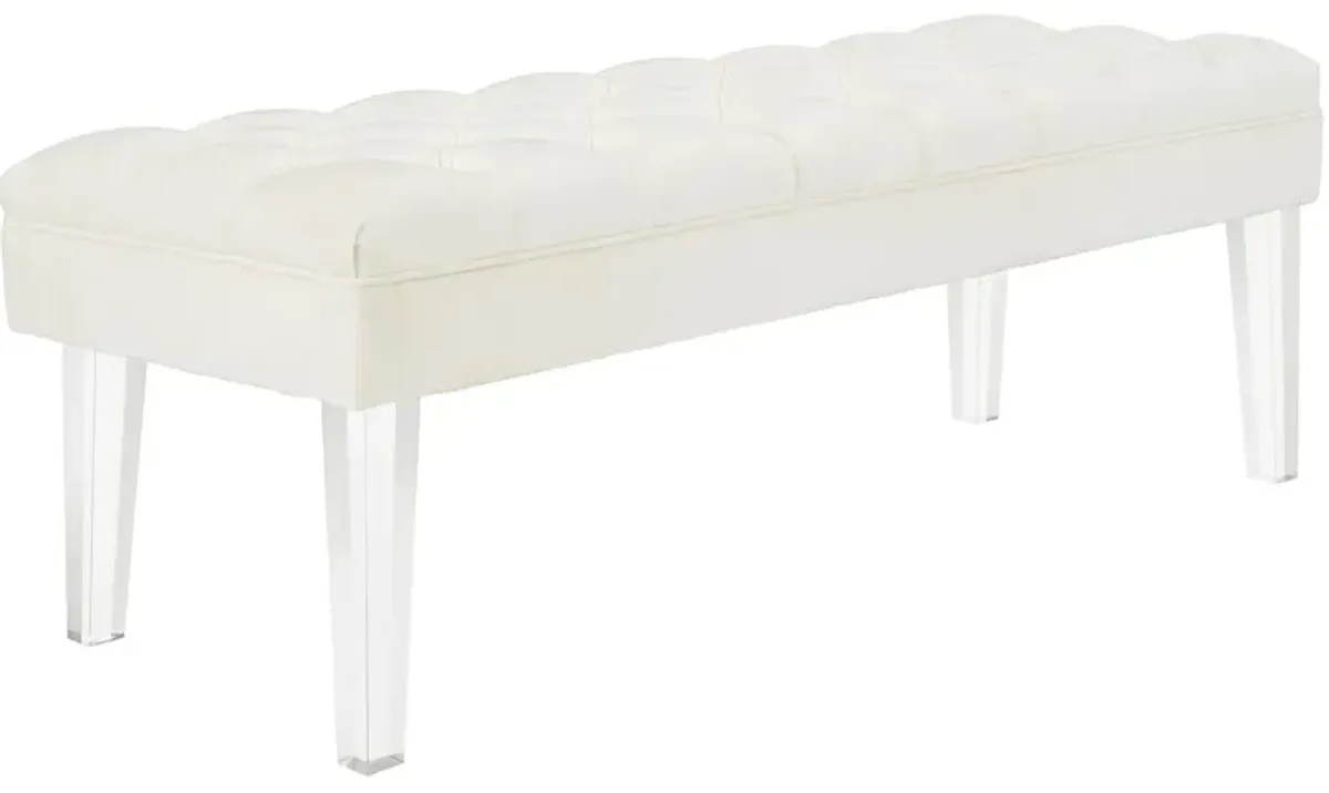 Valet Performance Velvet Bench by Modway Gray