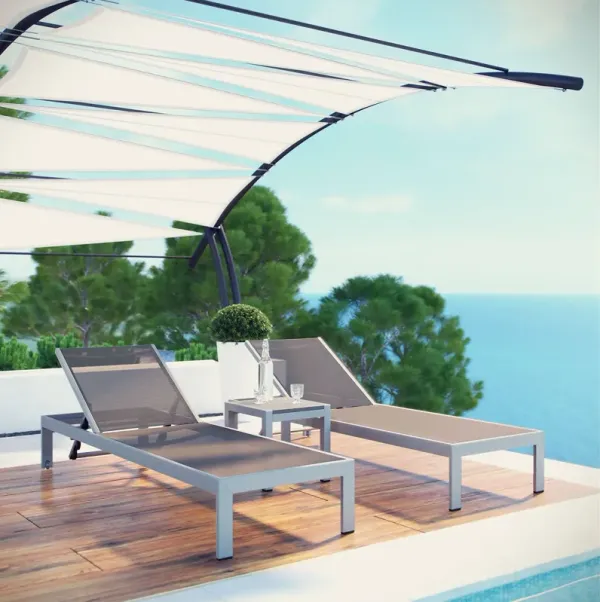 Shore 3 Piece Outdoor Patio Aluminum Set by Modway