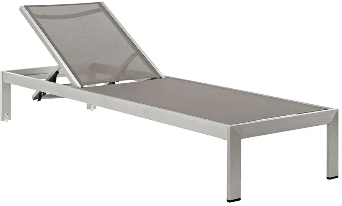 Shore Chaise Outdoor Patio Aluminum Set of 2 by Modway
