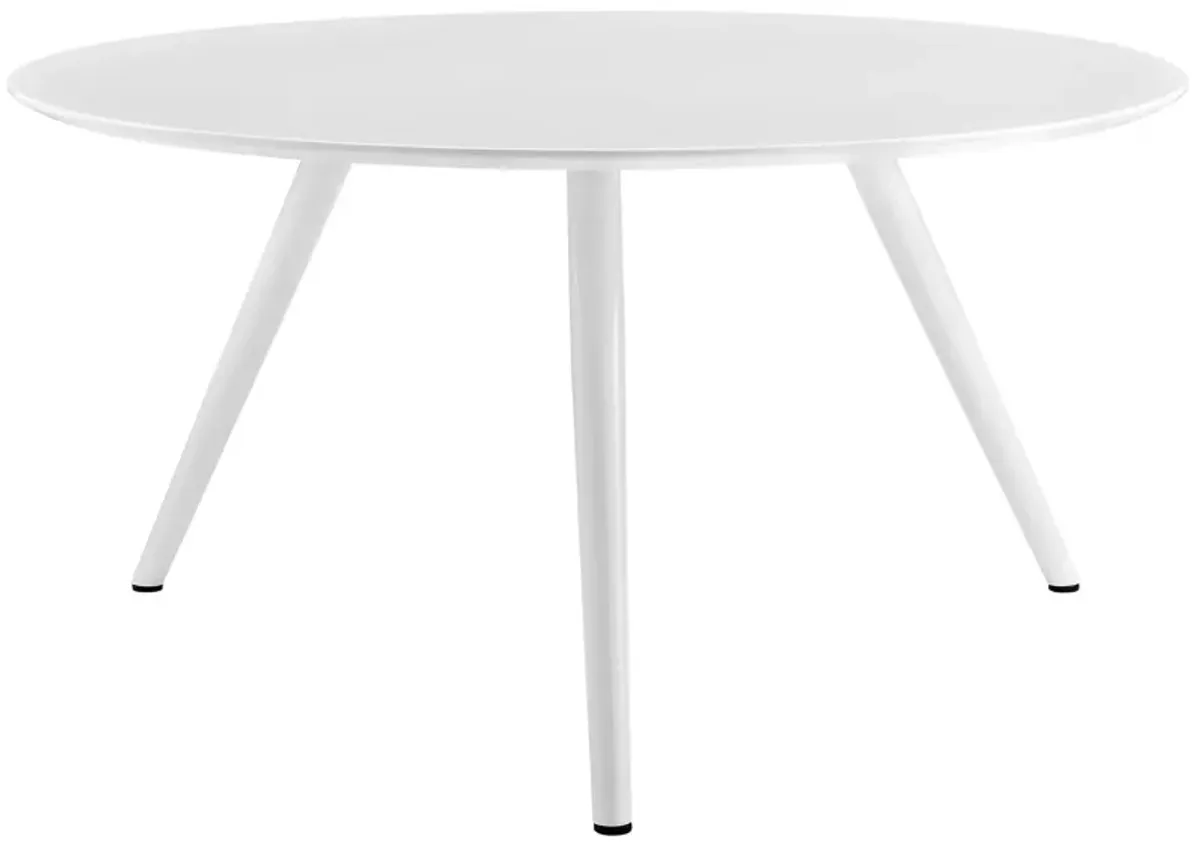 Lippa Round Wood Dining Table with Tripod Base by Modway 54" / White