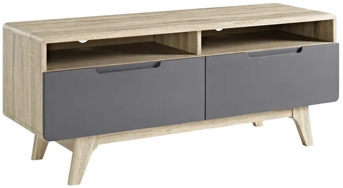 Origin 47" TV Stand by Modway Natural Gray