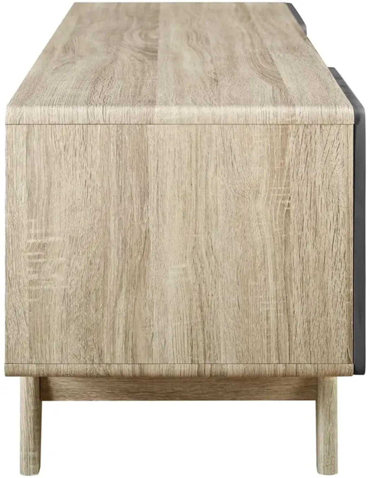 Tread 59" TV Stand by Modway Natural Gray