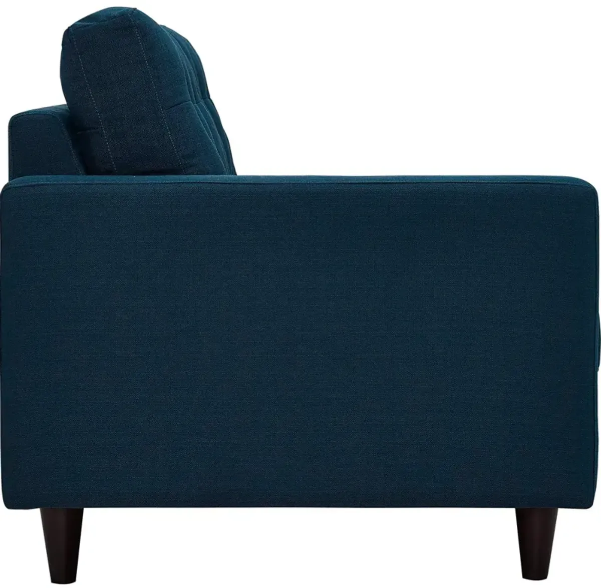 Empress Left-Facing Upholstered Fabric Loveseat by Modway Azure