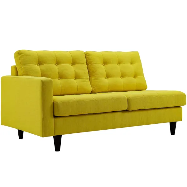 Empress Left-Facing Upholstered Fabric Loveseat by Modway Sunny