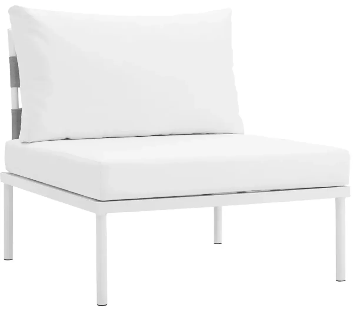 Harmony Armless Outdoor Patio Aluminum Chair by Modway