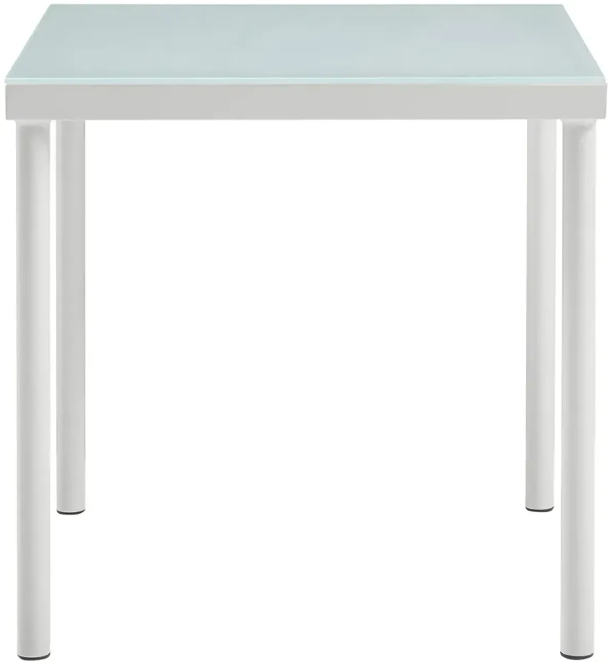 Harmony Outdoor Patio Aluminum Side Table by Modway White